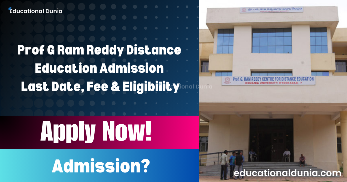 Prof G Ram Reddy Distance Education